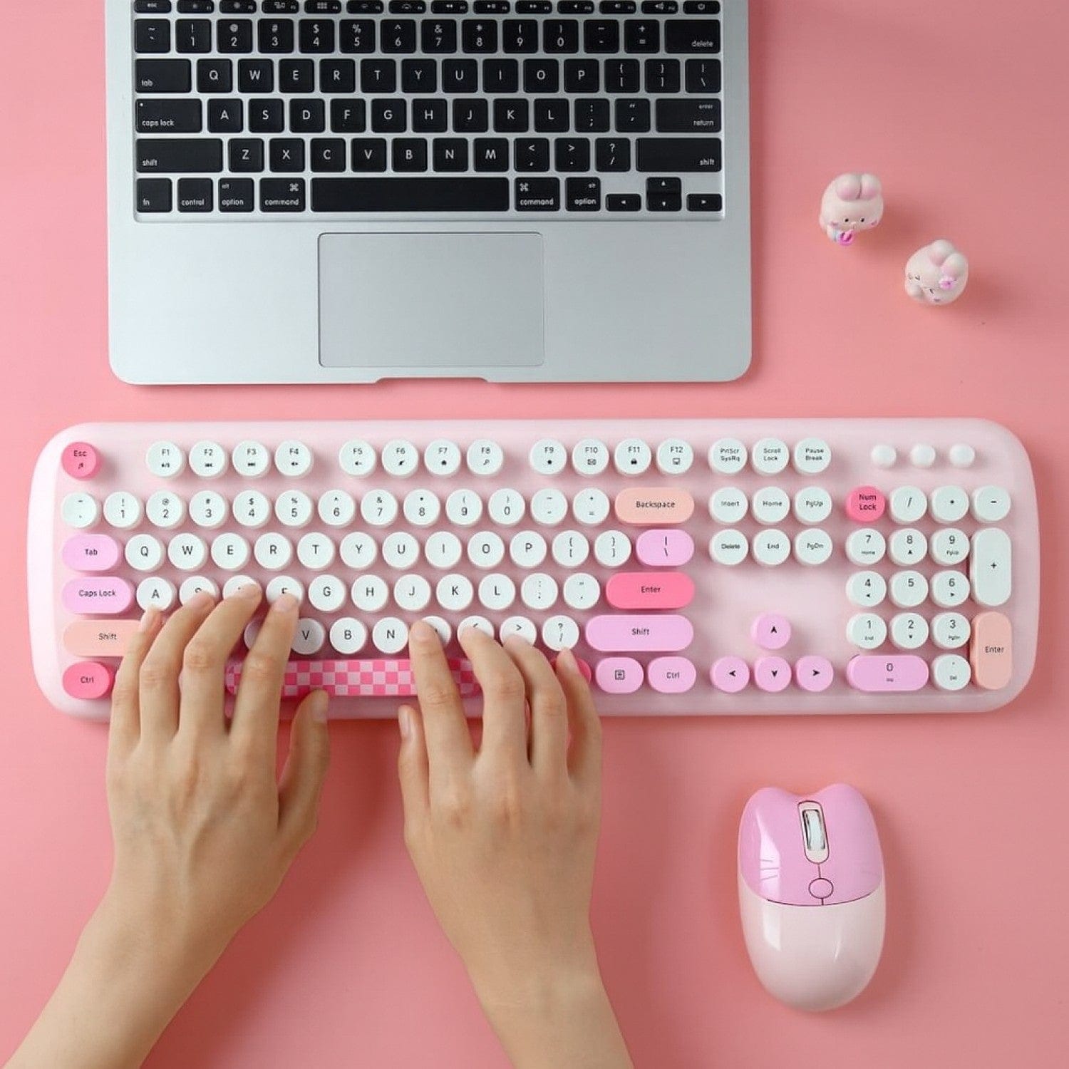 Wireless Keyboard & Mouse Combo – Silent Click, 104-Key