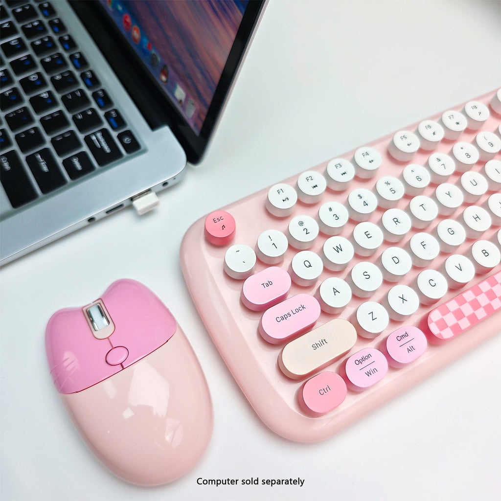 Wireless Keyboard & Mouse Combo – Silent Click, 104-Key