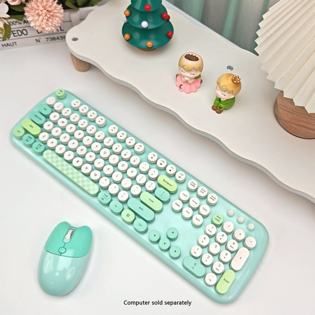 Wireless Keyboard & Mouse Combo – Silent Click, 104-Key