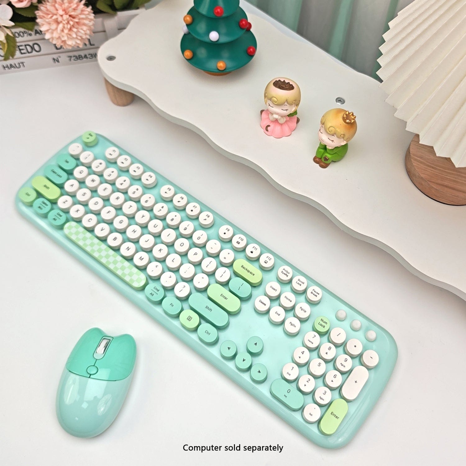 Wireless Keyboard & Mouse Combo – Silent Click, 104-Key