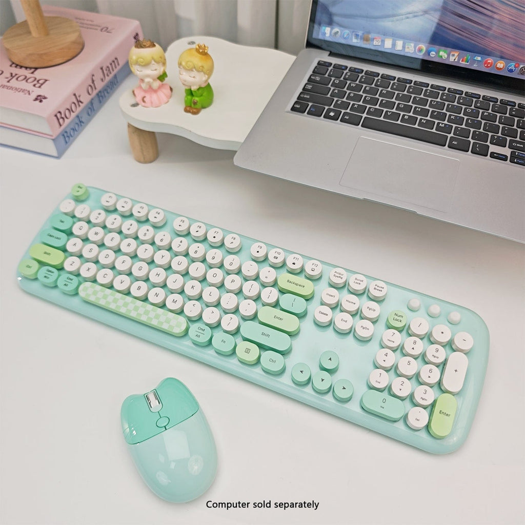 Wireless Keyboard & Mouse Combo – Silent Click, 104-Key