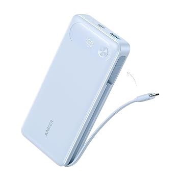 Anker 20K 87W Power Bank with Built-In USB-C Cable