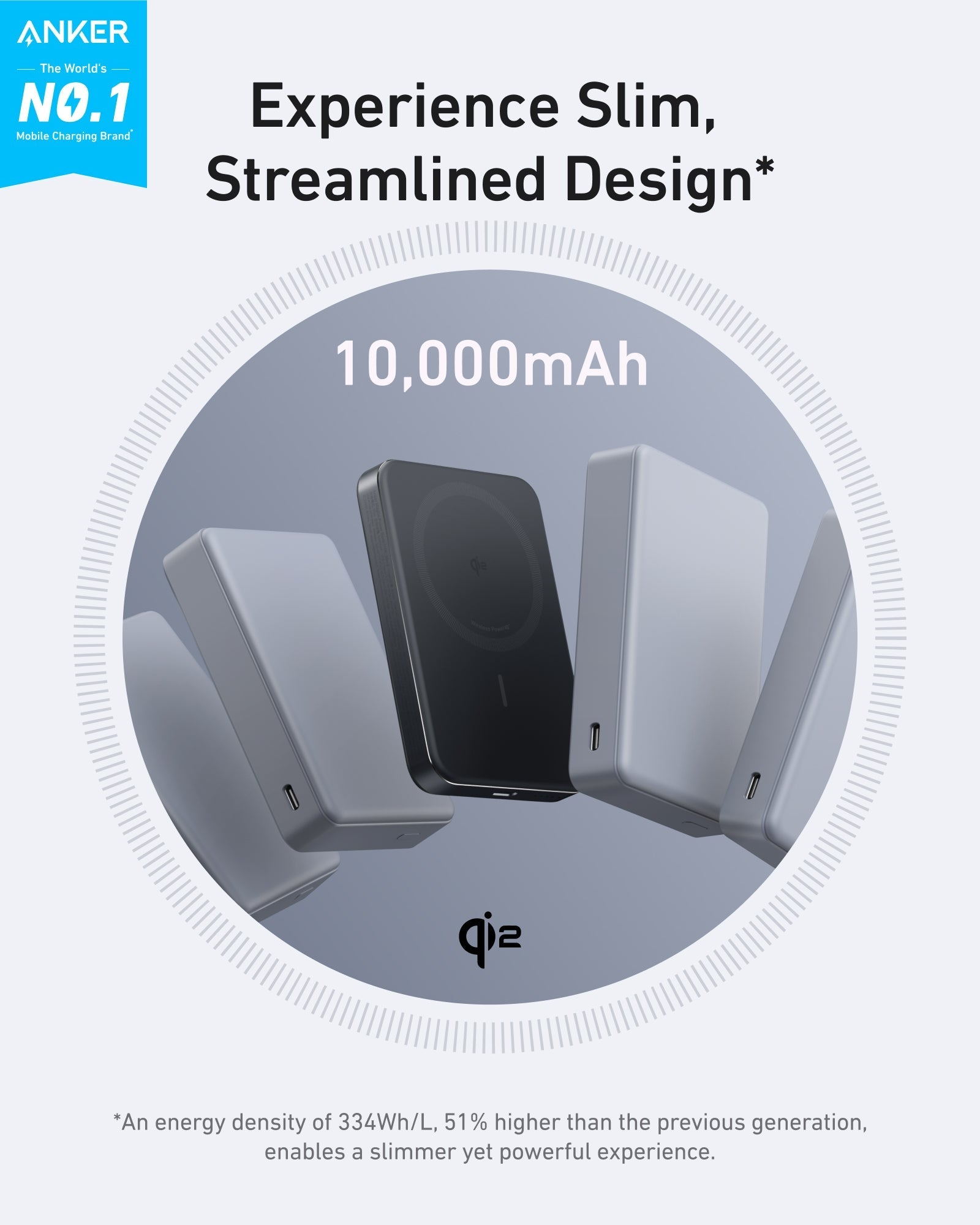 Anker MagGo 10K Slim Wireless Power Bank
