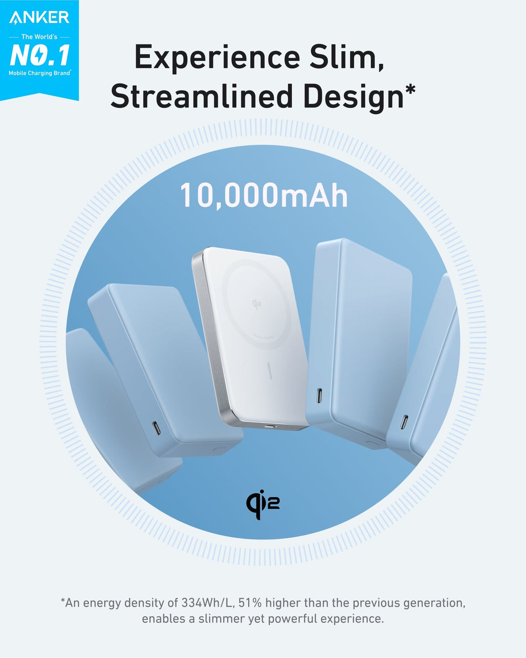 Anker MagGo 10K Slim Wireless Power Bank