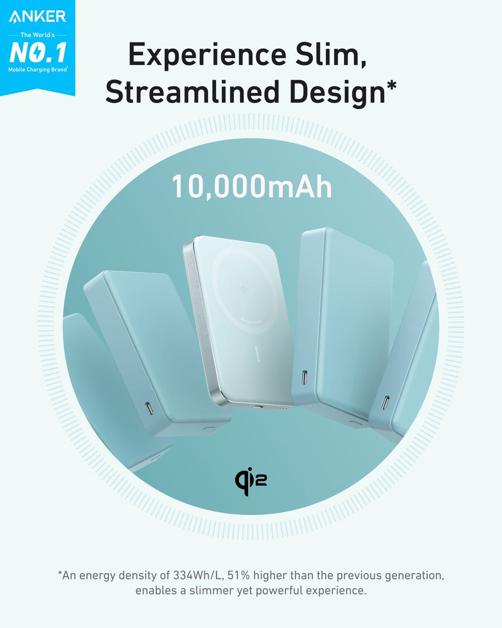 Anker MagGo 10K Slim Wireless Power Bank