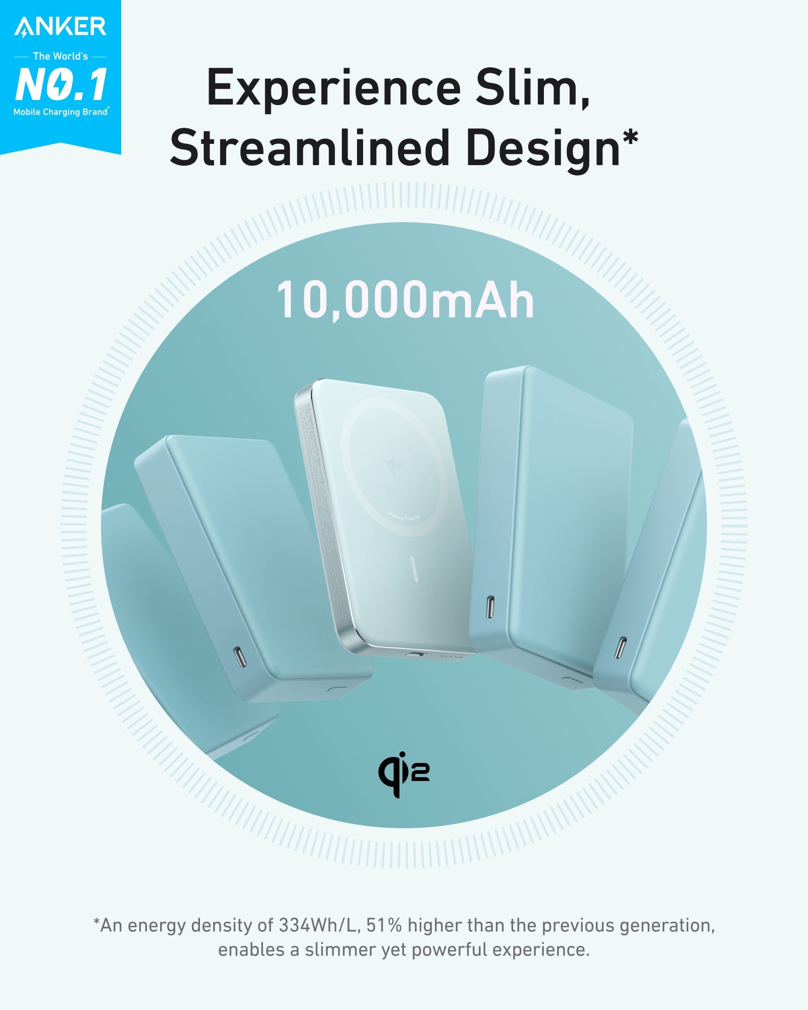 Anker MagGo 10K Slim Wireless Power Bank
