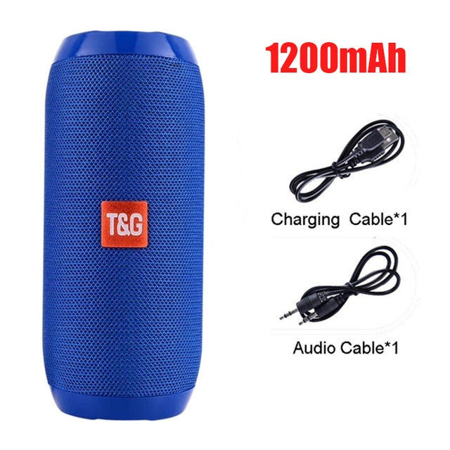 Portable Bluetooth Stereo Speaker with FM, USB & AUX