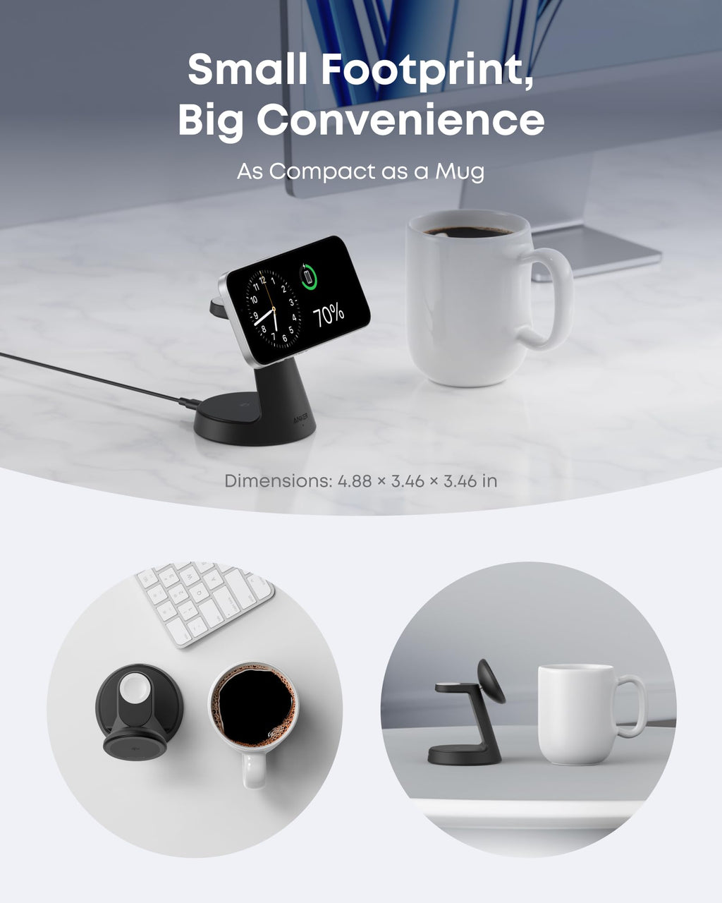 Anker MagGo 3-in-1 Wireless Charging Station – Dock Stand