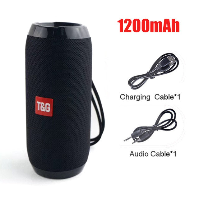 Portable Bluetooth Stereo Speaker with FM, USB & AUX