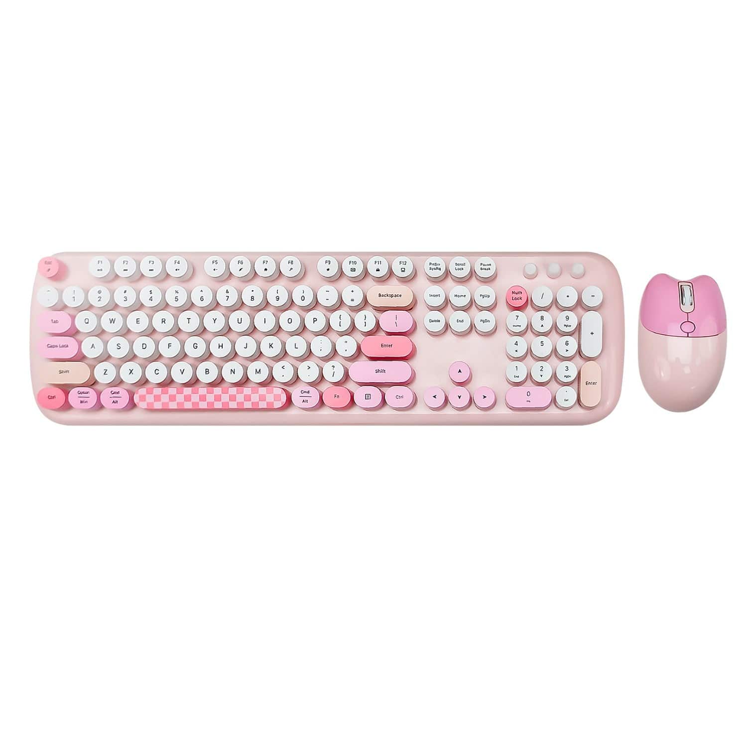Wireless Keyboard & Mouse Combo – Silent Click, 104-Key