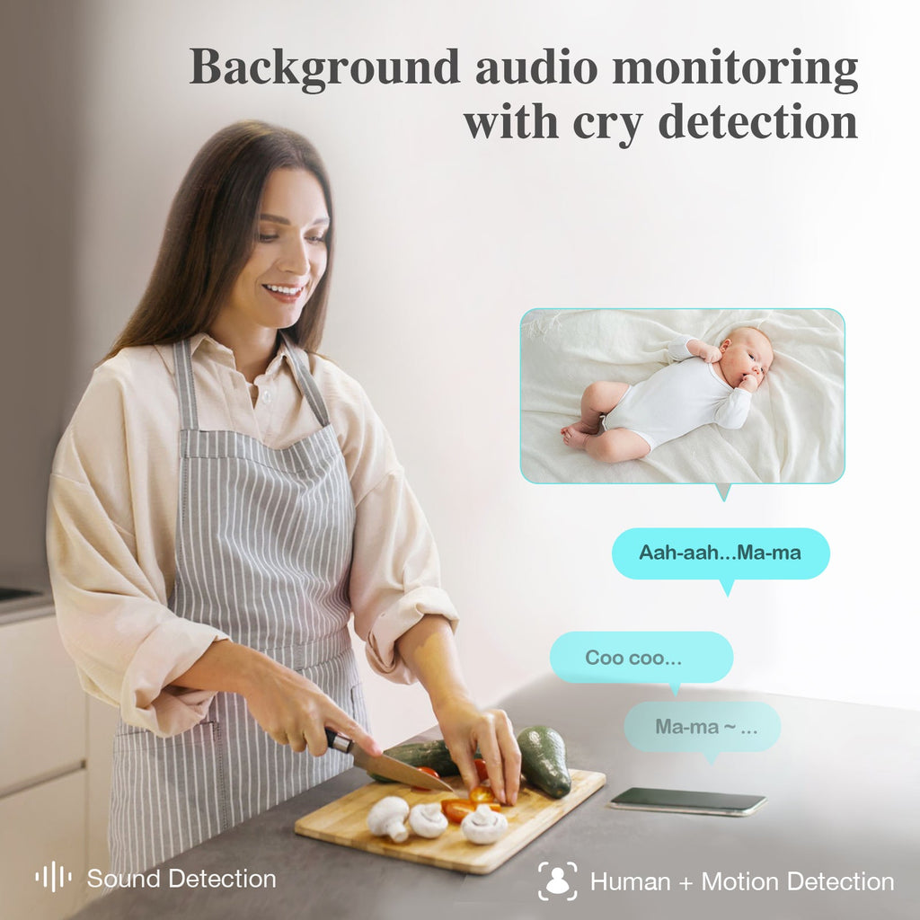 Sense-U AI Indoor Baby Monitor Camera with App