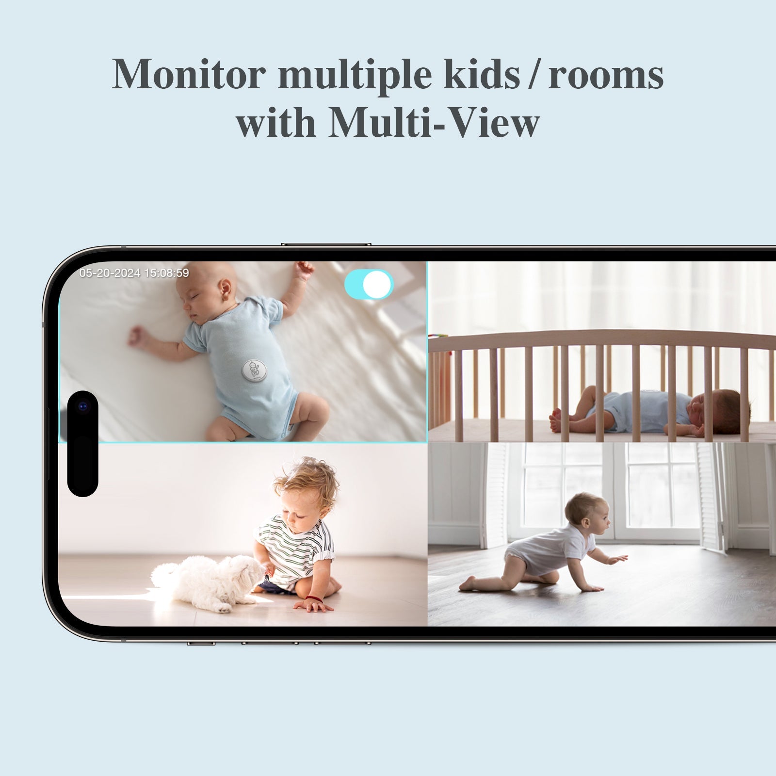 Sense-U AI Indoor Baby Monitor Camera with App