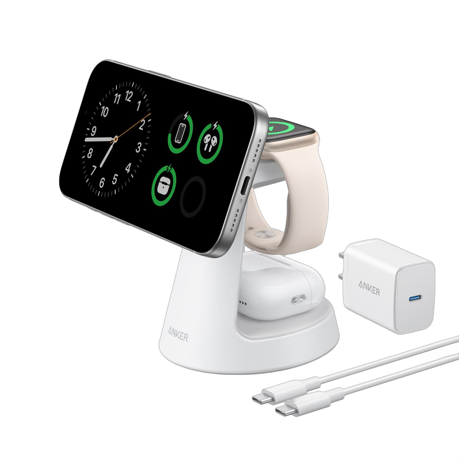 Anker MagGo 3-in-1 Wireless Charging Station – Dock Stand