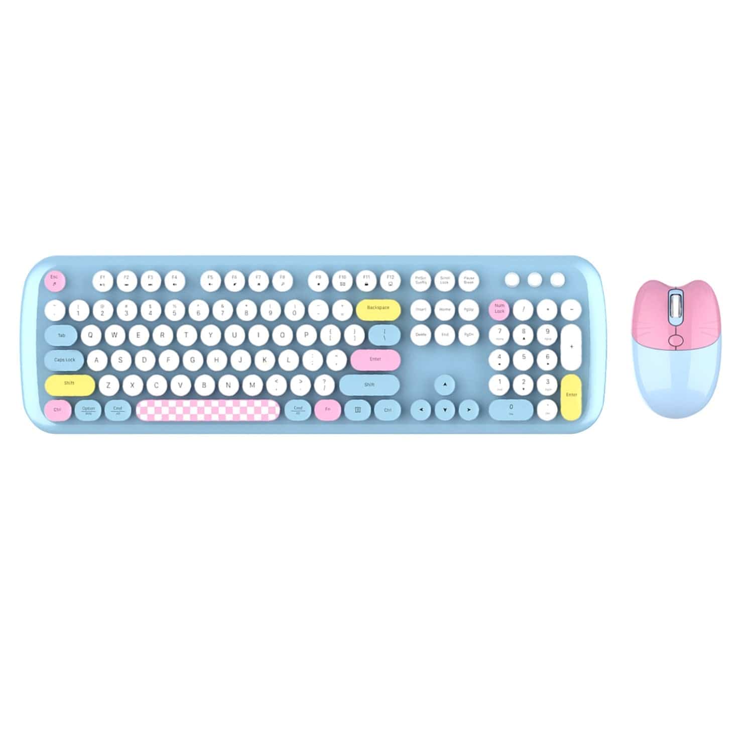 Wireless Keyboard & Mouse Combo – Silent Click, 104-Key