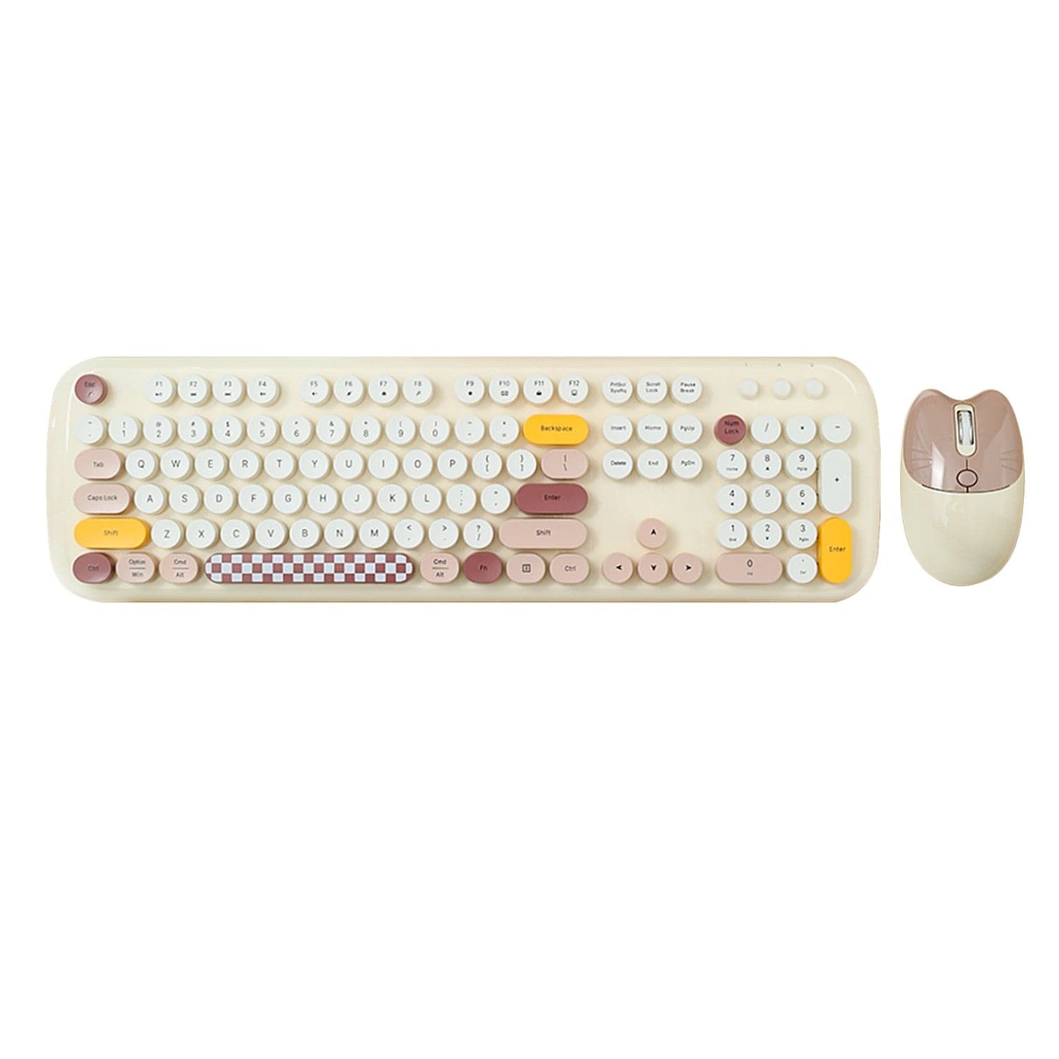 Wireless Keyboard & Mouse Combo – Silent Click, 104-Key